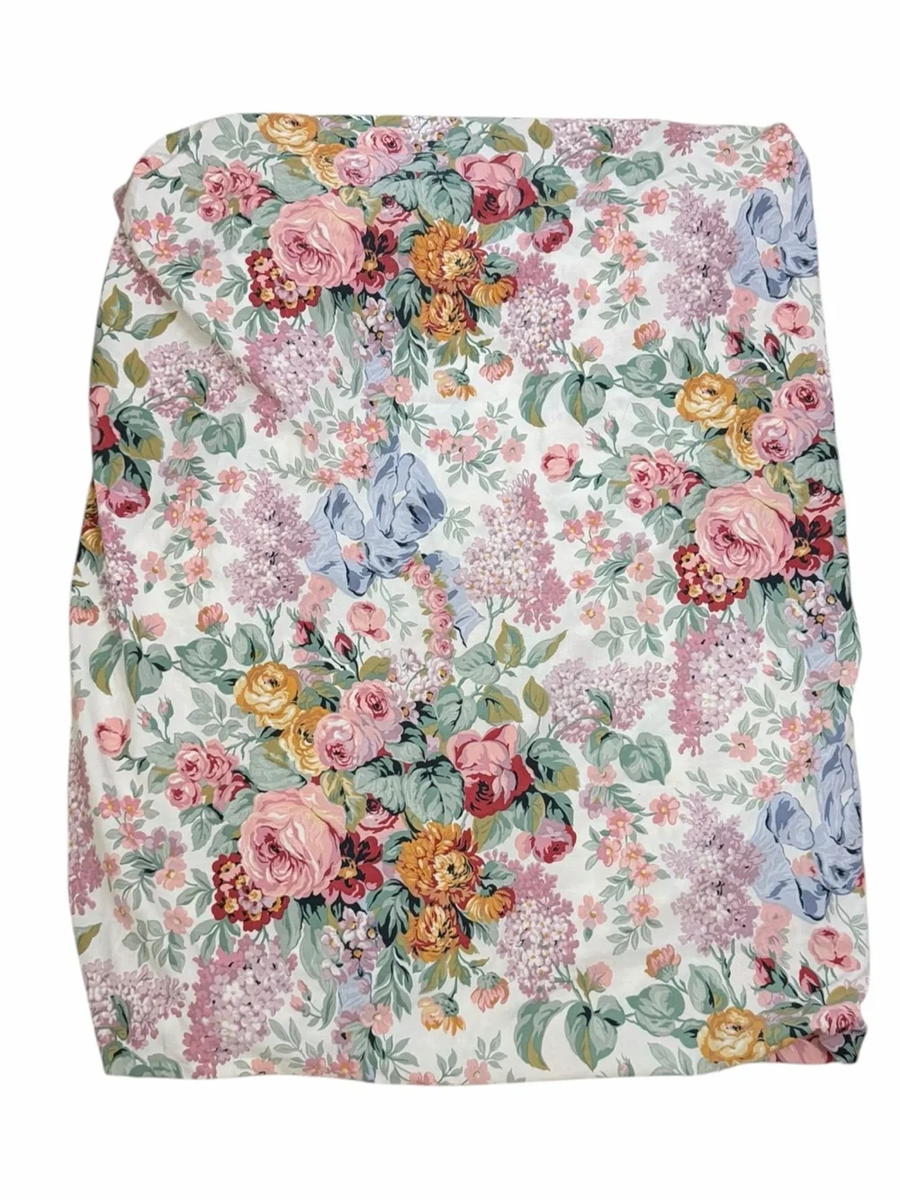 Ralph Lauren Allison Floral Full/Double Fitted Sheet Cottagecore Country Flower